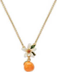 Orange Dainty Jewelry For Gifts, Dainty Orange Jewelry For Gift, Dainty Orange Jewelry For Gifts, Peach Flower-shaped Jewelry For Gift, Peach Flower Shaped Jewelry For Gift, Flower-shaped Orange Necklace For Gift, Orange Flower Pendant Jewelry Gift, Orange Flower Necklaces As A Gift, Orange Flower Pendant Jewelry For Gift