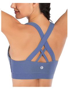 Sports Bra for Women, Criss-Cross Back Padded Strappy Sports Bras Medium Support Yoga Bra with Removable Cups: -women sports -sports dress -nike sports -all sports -sport casual outfits -sport wear women -sportswear -fashion sport -sports team outfits for women -sports hairstyles -lululemon spandex -sport shorts -womens sports wear -hair for sports -black athletic shoe -vsx sport -bra outfit fashion -sports fitness -outfit sport -sports apparel -outfits for sports events -adidas sport bras Strappy Sports Bras