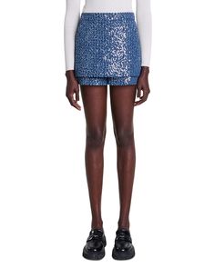 Find MAJE Ialania Sequin Skort on Editorialist. Maje Ialania Sequin Skort.Color:Blue Silver.Size:36 FR/4 US.Material:80% cotton/20% polyester; lining: 100% viscose; underside fabric: 100% polyamide.Skirts. Elegant Blue Sequined Bottoms, Elegant Blue Sequin Bottoms, Elegant Blue Bottoms With Sequins, Fitted Blue Sequin Bottoms, Blue Cotton Party Bottoms, Blue Cotton Bottoms For Party, Sequin Skort, Blue And Silver, Sequin