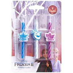 frozen 2 birthday candles are in the package