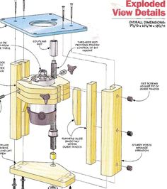 an image of a woodworking project with instructions on how to use the driller