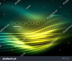 an abstract green and yellow background with the word background on it's left side