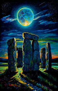 Druid Wallpaper, Fold Wallpapers, High Resolution Posters, Wallpapers Tablet, Art Poetry, Stone Wallpaper, Paint Night, Stonehenge, Aspect Ratio