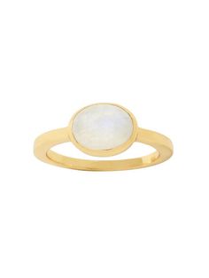 Moonstone Ring Gold Moonstone Cabochon Open Ring, Gold Cabochon Moonstone Open Ring, Gold Open Ring Moonstone Cabochon, Gold Open Moonstone Ring With Cabochon, Gold Moonstone Birthstone Ring, Modern Gold Moonstone Rings, Moonstone Ring, Base Metal, Moonstone