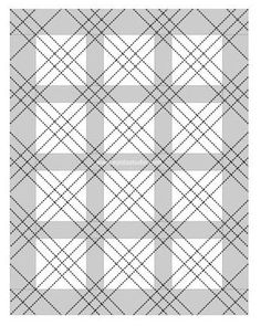 a cross stitch pattern in grey and white framed print by setsoffxs