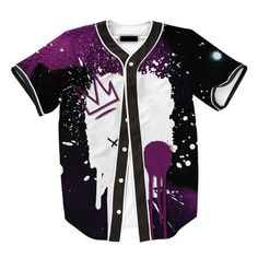 Cheap Jersey With Sublimation Print, Varsity Style White Sublimation Design Streetwear, Varsity Style White Sublimation Streetwear, Black Baseball Jersey For Streetwear During Baseball Season, Cotton Jersey With Sublimation Print For Baseball Season, Varsity Jersey With Sublimation Print For Streetwear, Varsity Jersey With Graphic Print And Baseball Collar, Varsity Baseball Jersey With Graphic Print And Crew Neck, White Baseball Jersey With Letter Print For Streetwear