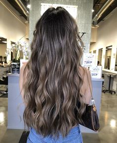 Dimensional Brunette Ashy, Multidimensional Brunette, Sandy Blonde Highlights, Ash Brown Hair Balayage, Dark To Light Hair, Dark Brown Hair Balayage, Dark Highlights, Brown Hair Inspiration, Blonde Hair With Roots