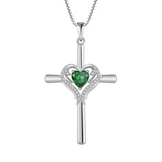 PRICES MAY VARY. [Premium Material] The cross heart necklace is made of 925 sterling silver. Permanently maintain brightness, oxidize resistance, safety for sensitive skin, ensure your health and fashion [Classical Design] The heart-shaped design of the cross charm necklace represents love and faith. Comfort and durable, Fashion and Versatility. This cross necklace costume will make you appearance noticeable and bring bring you happiness and good luck. [Perfect Gift] The cross dainty necklace is Silver Heart Cut Necklace For May Birthstone, Sterling Silver Heart Cut Jewelry For Birthday Gift, Sterling Silver Heart Pendant For May Birthstone, Sterling Silver Heart Cut Jewelry For Birthday, Heart Cut Sterling Silver Jewelry For Birthday, Sterling Silver Cross Necklace For Valentine's Day, Silver Cross Pendant Necklace For Birthday, Sterling Silver Jewelry With Heart Charm For May Birthstone, Gemstone Cross Pendant Necklace For Anniversary