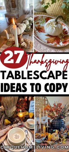 thanksgiving tablescape ideas to copy