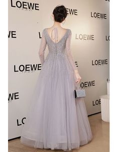 10% off now! Shop flowy tulle silver sequined prom dress with sleeves online. Sheprom offers formal, party, casual & more style dresses to fit your special occasions. Prom Dresses Gray, Prom Dress With Sleeves, Dress With Sheer Sleeves, Silver Prom Dress, Dress With Sleeves, Color Number, Prom Dresses With Sleeves, Prom Dresses Long With Sleeves, Lovely Dresses