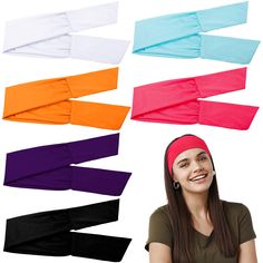 PRICES MAY VARY. Package includes: the package comes with 6 pieces of women's headbands with 6 different designs, enough for your daily wear, nicely match with your daily looks, sporty dress up, or for practical use for the all-back hairstyle Adjustable and comfortable: the elastic headbands are fully opened and flexible, adjustable and no slipping, they are about 4.7 inches wide and 29.5 inches long, can be stretched up to 33 inches, designed to fit most head sizes, comfortable to fit and not b All Back Hairstyle, Side Plait, Women's Headbands, Floral Hairband, Bandana Headband, Sporty Dress, Headband For Women, Sports Headbands, Tie Headband