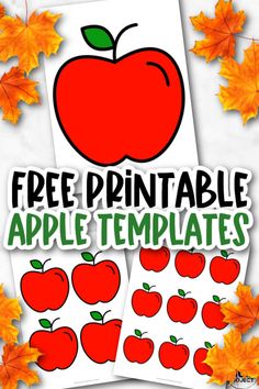 free printable apple templates for kids