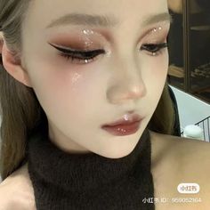 Ningning Makeup, Makeup Y2k, J Makeup, Concert Makeup, Doll Eye Makeup, Japanese Makeup, Stunning Makeup, Edgy Makeup