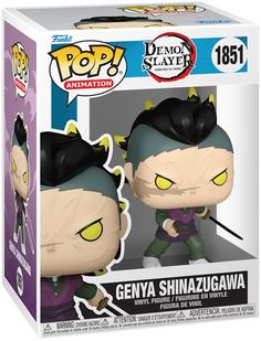 the pop vinyl figurine has been designed to look like genya shinazwa