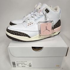 Brand:Nike Air Jordan Model: Jordan 3 Size: Womens 6.5 (Converts to a Grade School 6Y) Condition: New with box Please reach out with any questions. Best Jordans 2, Jordan 3 Wool, Jordans 3 Brown, Retro Jordans 2, Matching Family Jordans, Jordan 3 Retro Rust Pink, Jordan 3 Shoes, Jordans 3, Nike Air Jordan 3