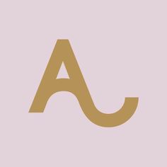 the letter a in black on a pink background