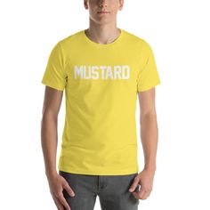 "Fancy \"Mustard Shirt\" for Halloween parties and costume fun. Find your life long partner in hotdogs and crime as you and Ketchup tear up the evening on October 31st trick or treating around town. \"Mustard Costume Shirt\" is a perfect way to express your favorite condiment with a fun and cheap halloween costume perfect for most sandwiches or meals. Get your Ketchup and Mustard costume shirt today and have a blast this halloween.This t-shirt is everything you've dreamed of and more. It feels s Office Men, Family Vacation Shirts, Beach T Shirts, Men Beach, T Shirt Costumes, Halloween Party Costumes, Pride Tshirts, Gaming Clothes, Vacation Shirts