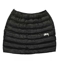 Insulated Skirt, Nike X Stussy, Stussy Women, Nike Stussy, Name Tag, Black Skirt, Cheer Skirts, New Black, Black Fashion