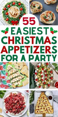 easy christmas recipes appetizers diy Christmas Party Appetizers, Easy Christmas Appetizers, Christmas Eve Appetizers, Xmas Appetizers, Christmas Party Menu, Easy Christmas Party, Christmas Potluck, Christmas Appetizers Easy