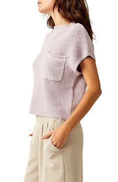 Make it an easy day, at least from a wardrobe perspective, in a boxy cotton sweater that's coordinated with pull-on pants knit with a bit of linen for texture. 32" top length; 28" inseam, 11" leg opening; 13 1/2" front rise; 16" back rise (size Medium) Sweater has funnel neck; short sleeves Pants have elastic waist; side-seam pockets; elastic cuffs Sweater is 100% cotton; pants are 87% polyester, 13% linen Dry clean or hand wash, flat dry Imported Boxy Cotton Sweater For Spring, Cotton Knit Top With Relaxed Fit, Boxy Fit Spring Sweater For Everyday Wear, Cozy Cotton Knit Top With Relaxed Fit, Cozy Cotton Knit Top For Loungewear, Relaxed Fit Knit Top For Loungewear, Chic Cotton Sweater For Loungewear, Everyday Cotton Knit Top, Falling Petals