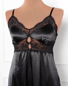 A sweet but sexy top drawer favorite with satin, lace and decorative bows. Date Night Gifts, Satin Lingerie, Corsets And Bustiers, Decorative Bows, Lace Slip, Satin Slip, Top Drawer, Lingerie Fashion, Bridal Gifts