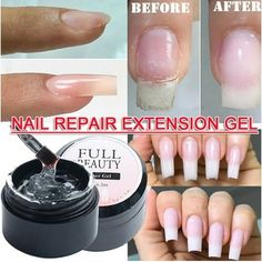 5ml Nail Fiber UV Gel Fiberglass Extension Gel Varnish Repair Broken Nails Gel Feature: Repair broken nails, strengthen nail surface. Expand and protect nails. The fiberglass Gel contains a large amount of fiberglass. It can be use to repair broken nails or to extend nails.The hardness is higher than the extension gel after curing. This product is harmless paste colloid, utilized to stick all type of nail fashion jewelry, beads, drill, strong sticky. Excellent viscosity, safe, no whitening, no i Repair Broken Nail, Nail Kit Gift, Nail Design Kit, Nail Diamond, Impress Nails, Milky Nails, Glitter Gel Polish, Gel Set, Broken Nails