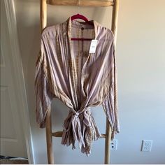 Free People Tie Dye Wrap Blouse . Super Pretty , Semi Sheer Tie Dye Wrap Blouse .Nwt. No Flaws Or Damage . Smoke Free Pet Free Home . Cotton Wrap Blouse For Beach, Purple Cotton V-neck Blouse, Purple Tops For Beach In Fall, Chic Purple Tops For Loungewear, Purple Long Sleeve Blouse For Daywear, Lavender Long Sleeve Bohemian Tops, Long Sleeve Purple Blouse For Daywear, Chic Lavender Tops For Daywear, Purple Relaxed Fit Blouse For Daywear