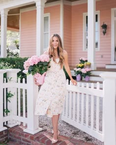 Our hydrangeas came back to life overnight & I'm Thanks to all of your messages on what to do – GMG Now Hydrangea Cottage, Pink Cottage, Pink Hydrangea, 1m Followers, Pink Houses, Picket Fence, Rebecca Taylor