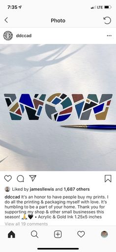 an instagram page with the word woww on it's left side, and another photo in the background