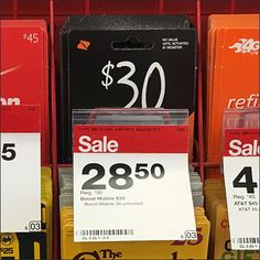 the sale tags are on display for $ 20 each or more at costco stores