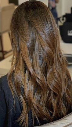 Glossy Brunette, Balage Hair, Brown Hair Inspiration, Windows To The Soul, Perfect Hair Color, Lashes Mascara, Spring Hair Color