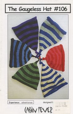 the gauzeless hat is knitted in different colors and sizes, including stripes