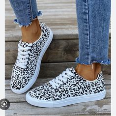 Brand New In Packaging Women’s Leopard Print Sneakers Size 7 Leopard Print Sneakers, Leopard Sneakers, Comfortable Slippers, White Leopard, Print Sneakers, Comfortable Sneakers, Painted Shoes, Cheap Fashion, Slipper Shoes