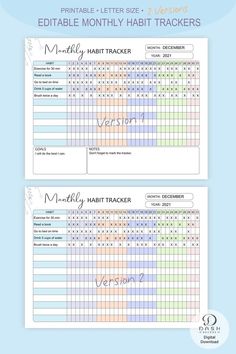 two printable calendars with the same time for each individual to go on vacation