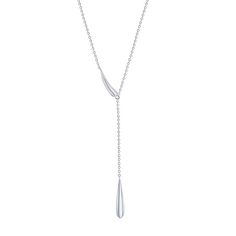 Accentuated with a polished teardrop link, this Argento Bella necklace is sleek and sophisticated. Accentuated with a polished teardrop link, this Argento Bella necklace is sleek and sophisticated.Click on this JEWELRY & WATCHES GUIDE to learn about fit, styles, materials and more! Drop length: 3 in. Chain length: 18 in. + 2-in. extender Chain type: cable Nickel free Metal: sterling silver Plating: rhodium, gold tone Finish: polished Packaging: boxed Size: 16". Gender: female. Age Group: adult. Timeless Long Drop Silver Jewelry, Modern White Gold Drop Jewelry, Timeless Drop Jewelry With Polished Finish, Timeless Teardrop Pendant Drop Necklace, Timeless Teardrop Drop Necklace For Formal Occasions, Clavicle Chain Y-shape Drop Necklace, Timeless Long Drop Lariat Necklace, Formal Long Drop Chain Necklace, Formal Chain Necklace With Teardrop Pendant And Adjustable Chain