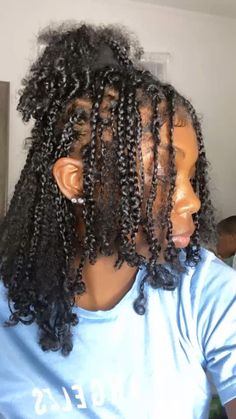 Boho Braids Natural Hair, Braids Natural Hair, Hair Styles Easy, Hairstyles Natural Hair, Natural Braids, Quick Natural Hair Styles, Curls Hairstyles, Girls Natural Hairstyles