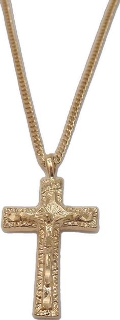 Man Necklace, Son Of Man, Crucifix Necklace, The Son Of Man, Jesus On The Cross, Curb Chain, The Cross, Diamond Cut, Men Necklace