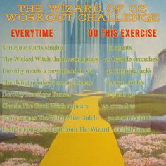 the wizard of oz workout challenge poster