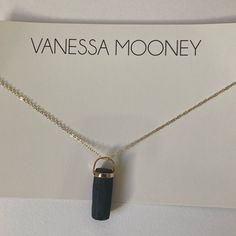 New Vanessa Mooney Black Stone Pendant Necklace Gold Chain Layering Brand New Never Worn No Tarnish Chain Length Approx 20” Black Stone Pendant, Gold Necklace Price, Vanessa Mooney Jewelry, Chain Layering, Necklace Gold Chain, Sapphire Necklace Pendants, Leather Choker Necklace, Trending Necklaces, Locket Pendant Necklace