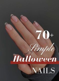 Coffin And Square Nails, Spooky Fall Aesthetic, Spider Webs Halloween, Short Acrylic Almond, Easy Halloween Nails, Easy Halloween Nails Design, Nails For Beginners, Sns Nails Designs