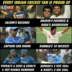 Things To Proud Of For India Cricket Fans! #Cricket #TeamIndia #cricketfans #cricketworld #like #commentbelow #T20 #ODI #Test #ICC #BCCI #IndianCricket #India #SachinTendulkar #RahulDravid #viratkohli #virendersehwag #AnilKumble #MSDhoni #yuvrajsingh #truestory #souravganguly #rahuldravid Bhagwan Images, Old Cartoon Network, Indian Cricket Team, Football Jokes, Funny Poems, Cricket Tips