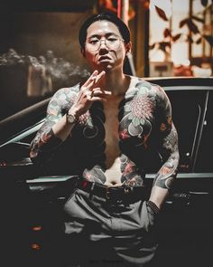 Long Sleeve Japanese Tattoo, Suit Tattoo Men, Tattoo All Arm, Japanese Tattoos Men, Men Japanese Tattoo, Yakuza Tattoo Men, Japan Yakuza