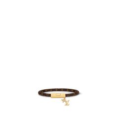 LOUIS VUITTON® - Lv Push Bracelet - Monogram Louis Vuitton Official, Bracelet Collection, Color Dorado, Flower Studs, Sparkling Crystal, Monogram Canvas, Gold Tone Metal, Women Collection, All Fashion