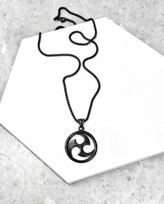 Tomoe Symbol, Necklace Length Chart, Arrowhead Necklace, Compass Pendant, Box Chain Necklace, Jewelry Care Instructions, Medallion Necklace, Evil Eye Pendant, Black Ribbon