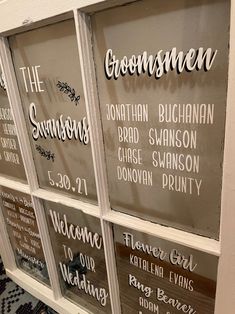 the menus are on display in the window