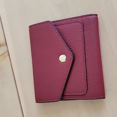 Gostwo Lightweight Women's Red Leather Wallet. Rfid Blocking Material. Has Id Pocket, Card Slots, Curreny Sleeve Measures 4" X 4-1/4". Snap Closure. Nwot. Red Bifold Wallet For Everyday Use, Burgundy Bifold Wallet For Everyday Use, Red Trifold Wallet With Coin Pocket For Daily Use, Red Bifold Coin Purse With Rfid Blocking, Red Bifold Coin Purse For Everyday, Everyday Red Bifold Coin Purse, Versatile Red Wallet For Daily Use, Red Rfid Blocking Coin Purse For Daily Use, Red Rfid Blocking Coin Purse