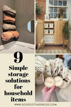 Storage solutions for small homes Home Storage Hacks, Small Crafts