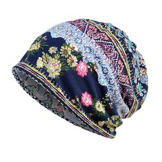 Season:Winter,Autumn / Fall; Fabric:Cotton Blend; Gender:Women's,Men's; Hats Category:Beanie Hat; Age Group:Adults'; Function:Windproof,Warm,Comfortable,Breathable,Soft; Pattern:Bohemian Style; Listing Date:02/25/2023 Beanies Hat, Floral Beanie, Bonnet Cap, Vintage Flower Prints, Ski Cap, Slouch Beanie, Chemo Caps, Chemo Hat, Turban Hat