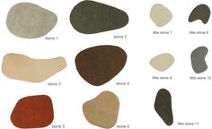 the different types of rocks are shown in this diagram, and each has their own color