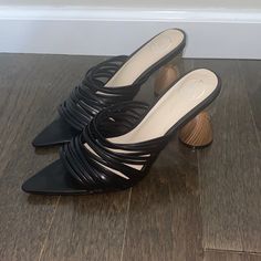 Super Cute For Going Out. Paired With Jeans For An Elevated Look. Forever 21 Heels With 4-inch Heel, Wooden Heel, Sandals Brands, Heel Sandals, Women's Shoes Sandals, New Color, Sandals Heels, Shoes Sandals, Going Out